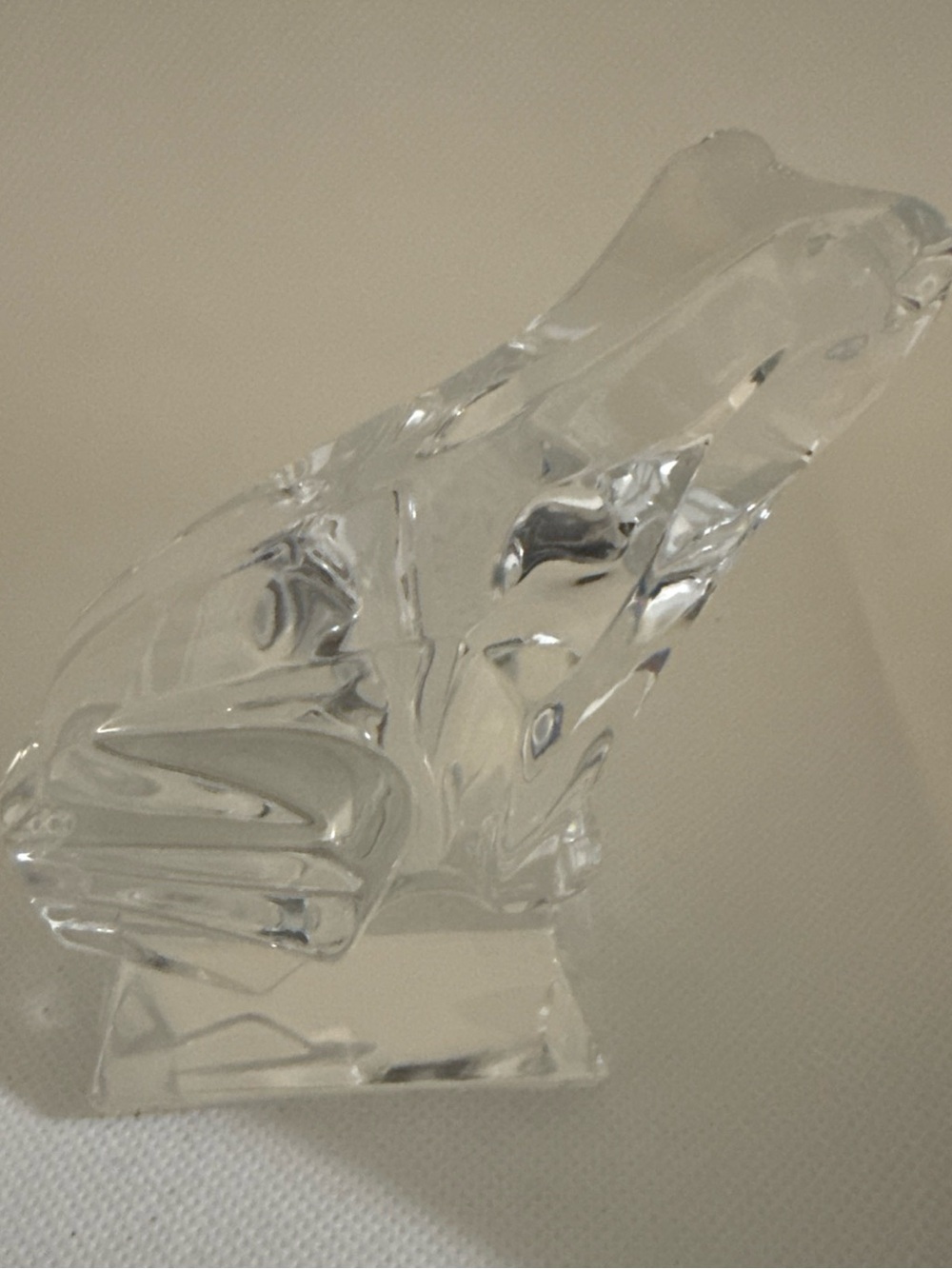Signed J G Durand Crystal Frog